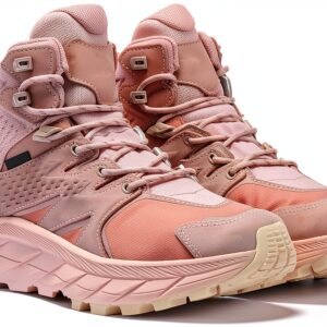 Bottine Hoka Soutien Exceptionnel Semelle Vibram Femme Rose-0