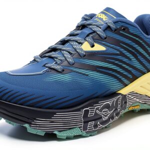 HOKA Speedgoat 4 Chaussures Femme Bleu Provincial Vert-0