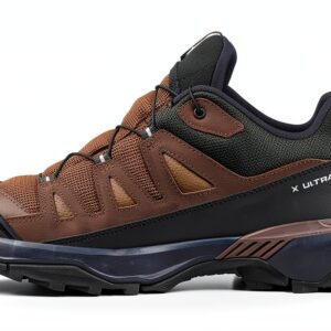 Chaussure randonnée Salomon GORE-TEX cuir homme Dark Earth-0