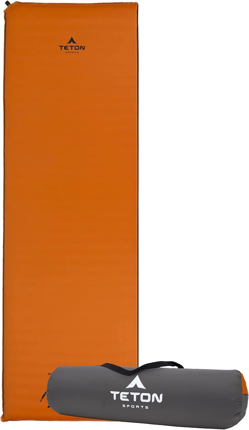 Tapis auto-gonflant Teton Sports Comfortlite déployé à l'intérieur d'une tente de camping